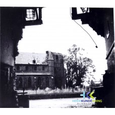 Pannerden doorkijk van uit het gemeentehuis 1945 Coll. J.van Ingen